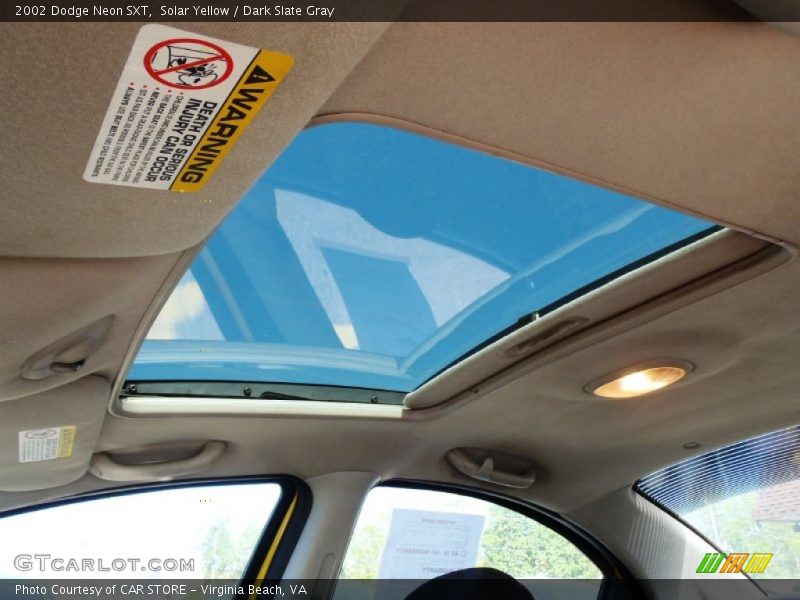 Solar Yellow / Dark Slate Gray 2002 Dodge Neon SXT