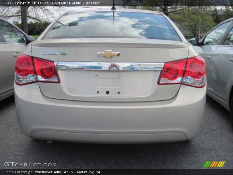 Gold Mist Metallic / Jet Black 2012 Chevrolet Cruze Eco