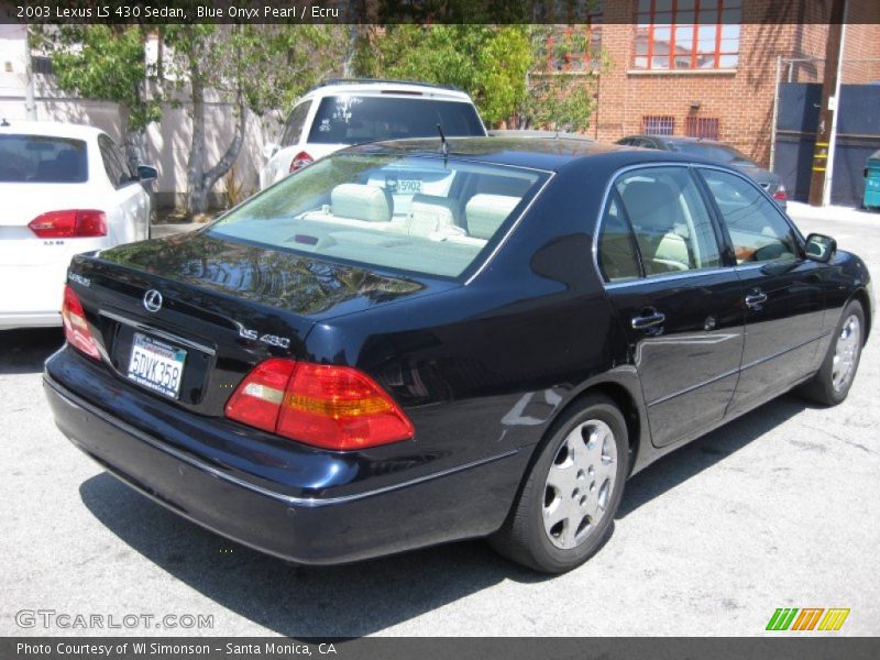 Blue Onyx Pearl / Ecru 2003 Lexus LS 430 Sedan