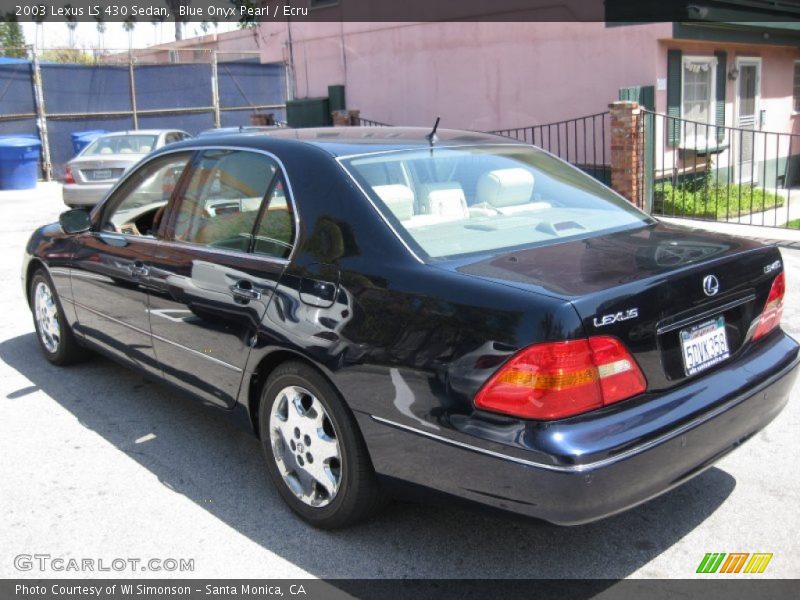 Blue Onyx Pearl / Ecru 2003 Lexus LS 430 Sedan