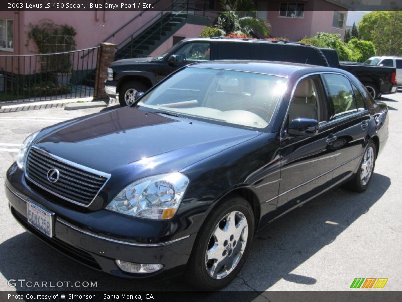 Blue Onyx Pearl / Ecru 2003 Lexus LS 430 Sedan
