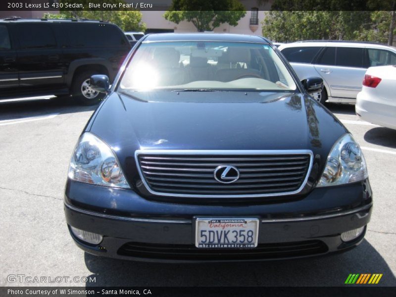 Blue Onyx Pearl / Ecru 2003 Lexus LS 430 Sedan