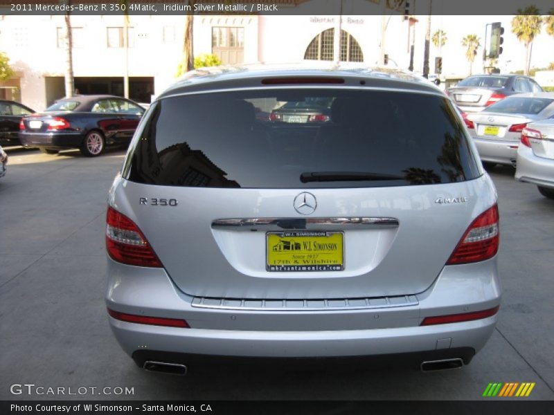 Iridium Silver Metallic / Black 2011 Mercedes-Benz R 350 4Matic