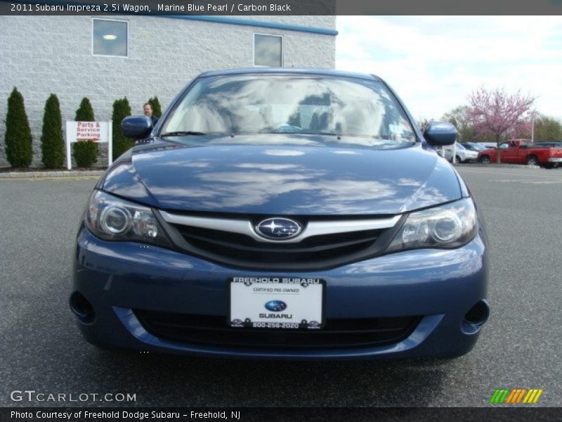 Marine Blue Pearl / Carbon Black 2011 Subaru Impreza 2.5i Wagon