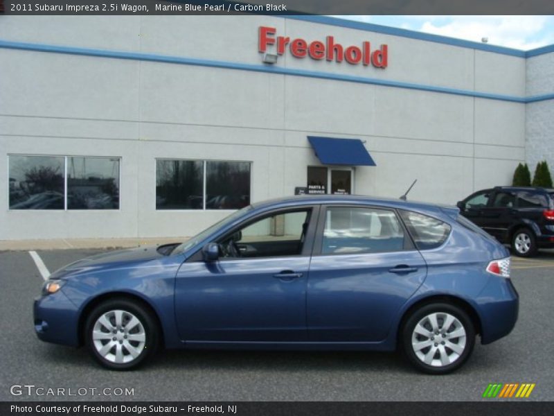 Marine Blue Pearl / Carbon Black 2011 Subaru Impreza 2.5i Wagon