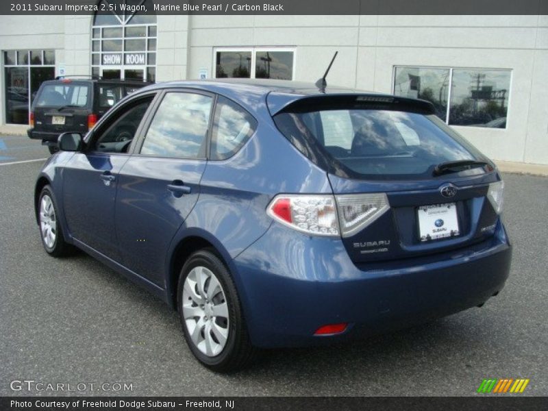 Marine Blue Pearl / Carbon Black 2011 Subaru Impreza 2.5i Wagon