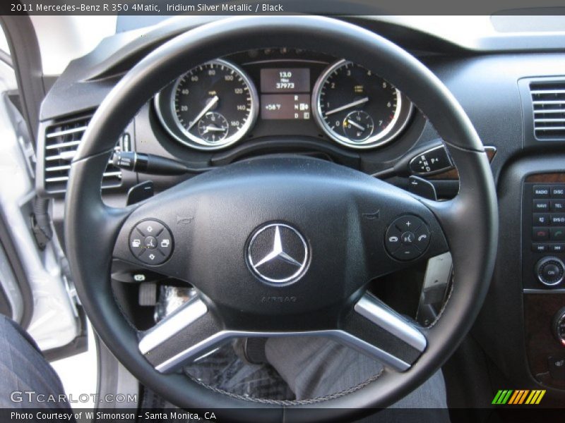 Iridium Silver Metallic / Black 2011 Mercedes-Benz R 350 4Matic