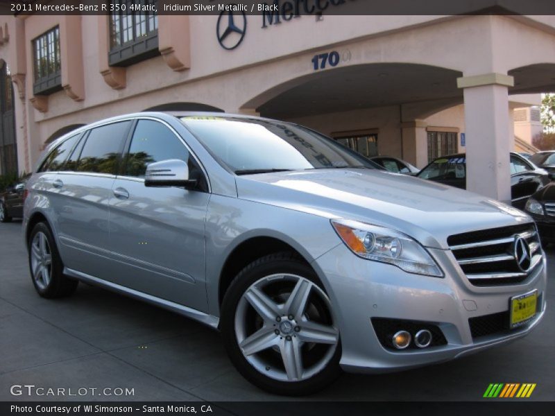 Iridium Silver Metallic / Black 2011 Mercedes-Benz R 350 4Matic