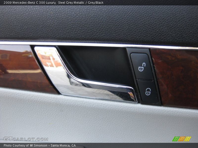 Steel Grey Metallic / Grey/Black 2009 Mercedes-Benz C 300 Luxury