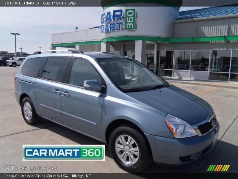 Glacier Blue / Gray 2012 Kia Sedona LX
