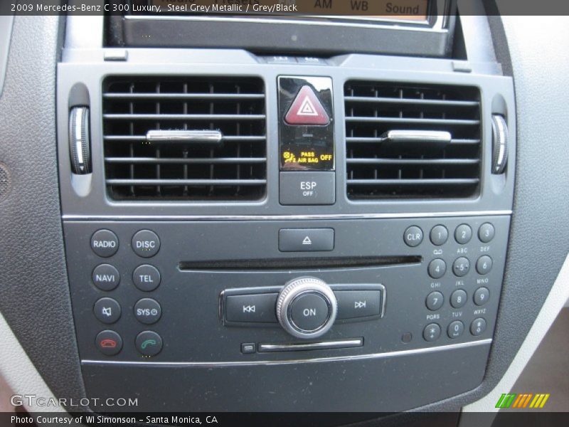 Steel Grey Metallic / Grey/Black 2009 Mercedes-Benz C 300 Luxury