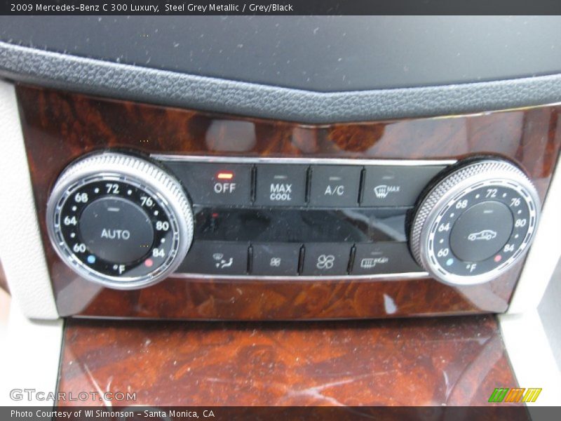Steel Grey Metallic / Grey/Black 2009 Mercedes-Benz C 300 Luxury