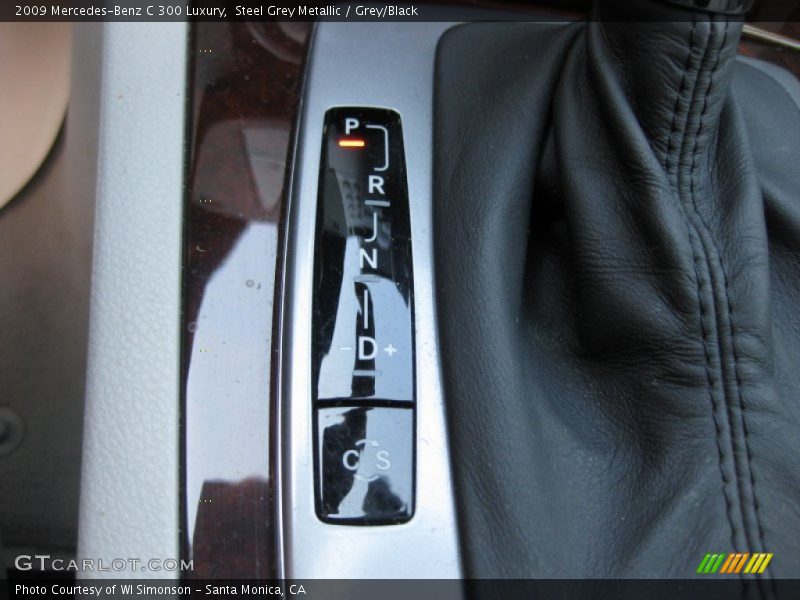 Steel Grey Metallic / Grey/Black 2009 Mercedes-Benz C 300 Luxury