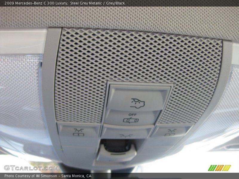 Steel Grey Metallic / Grey/Black 2009 Mercedes-Benz C 300 Luxury