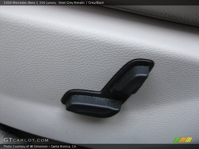 Steel Grey Metallic / Grey/Black 2009 Mercedes-Benz C 300 Luxury