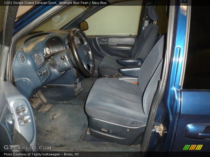 Midnight Blue Pearl / Navy Blue 2003 Dodge Grand Caravan Sport