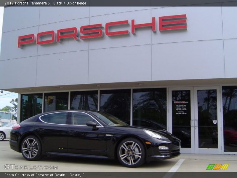 Black / Luxor Beige 2012 Porsche Panamera S