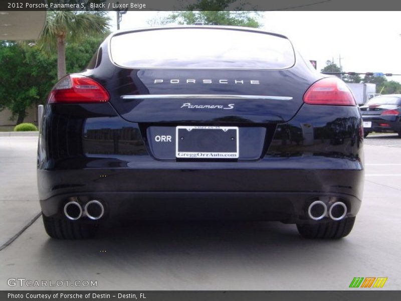 Black / Luxor Beige 2012 Porsche Panamera S