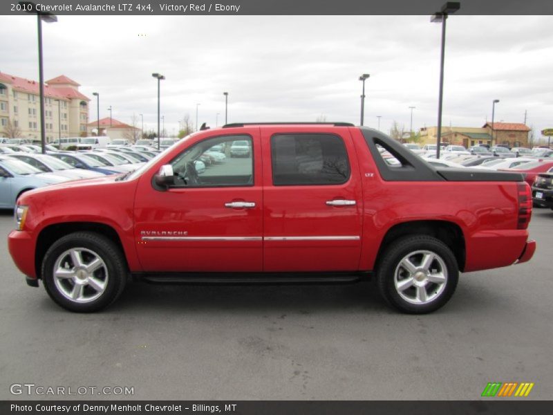 Victory Red / Ebony 2010 Chevrolet Avalanche LTZ 4x4