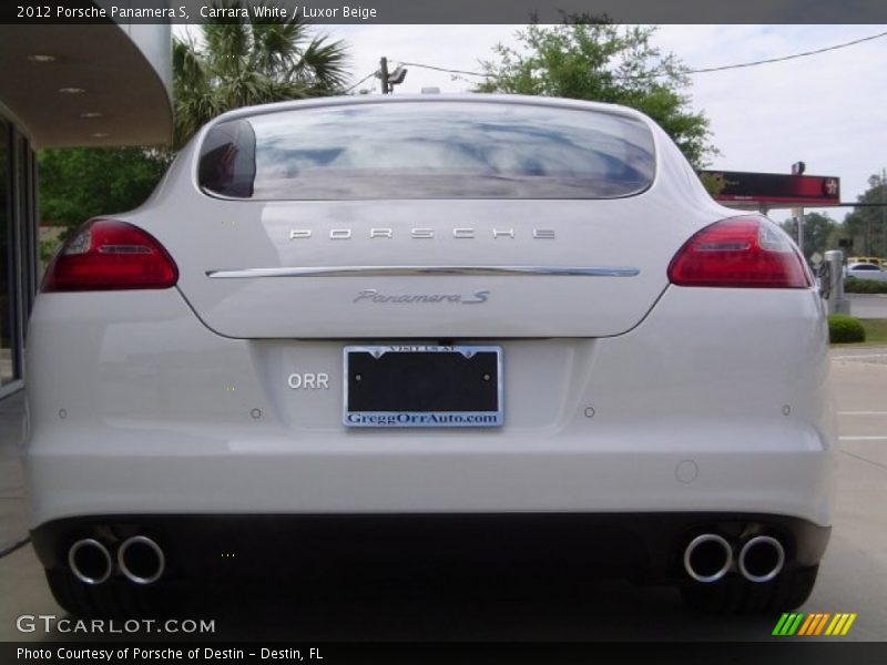 Carrara White / Luxor Beige 2012 Porsche Panamera S