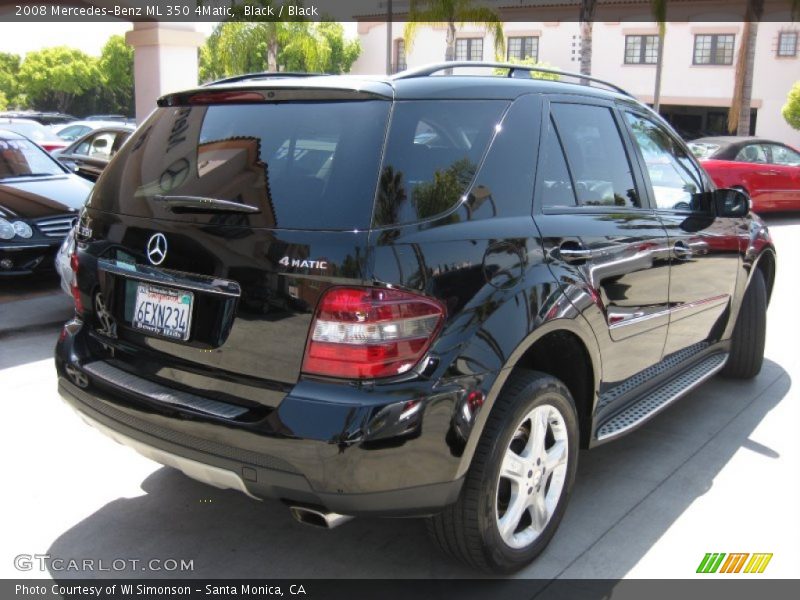 Black / Black 2008 Mercedes-Benz ML 350 4Matic