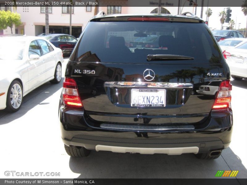 Black / Black 2008 Mercedes-Benz ML 350 4Matic