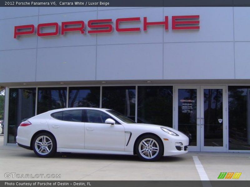 Carrara White / Luxor Beige 2012 Porsche Panamera V6