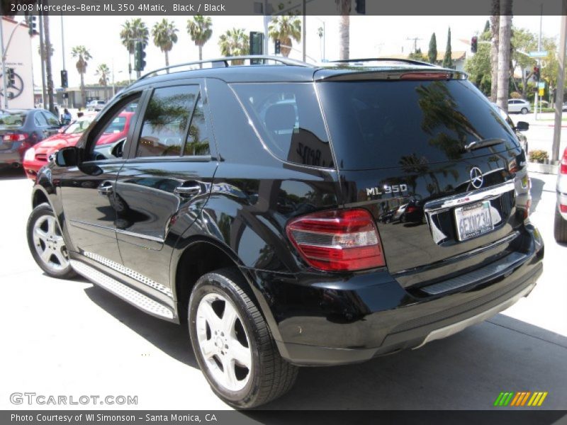Black / Black 2008 Mercedes-Benz ML 350 4Matic