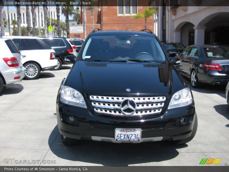 Black / Black 2008 Mercedes-Benz ML 350 4Matic