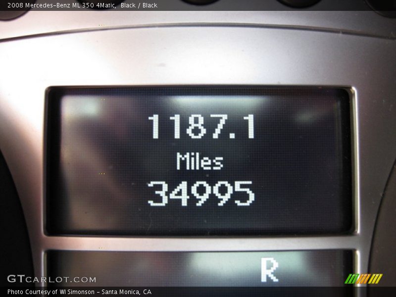 Black / Black 2008 Mercedes-Benz ML 350 4Matic