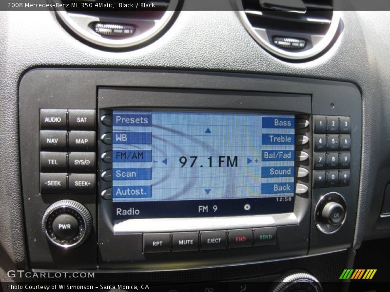 Black / Black 2008 Mercedes-Benz ML 350 4Matic