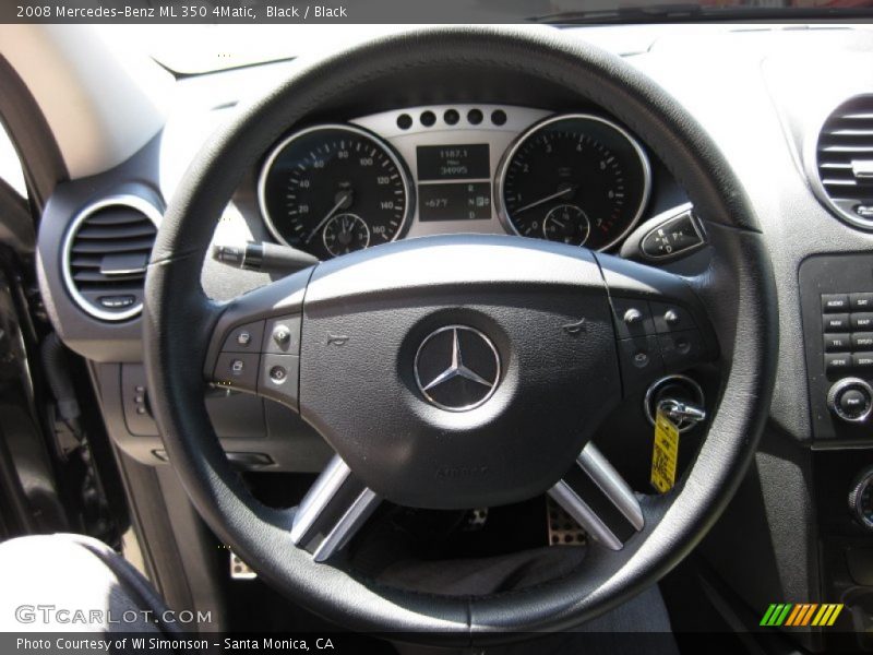 Black / Black 2008 Mercedes-Benz ML 350 4Matic