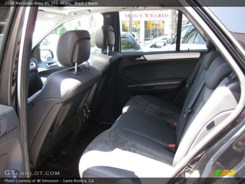 Black / Black 2008 Mercedes-Benz ML 350 4Matic