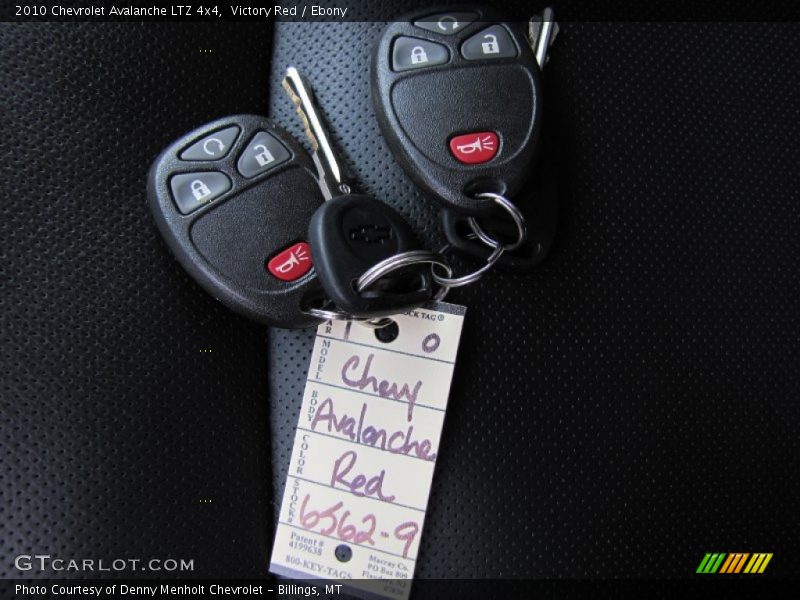 Victory Red / Ebony 2010 Chevrolet Avalanche LTZ 4x4