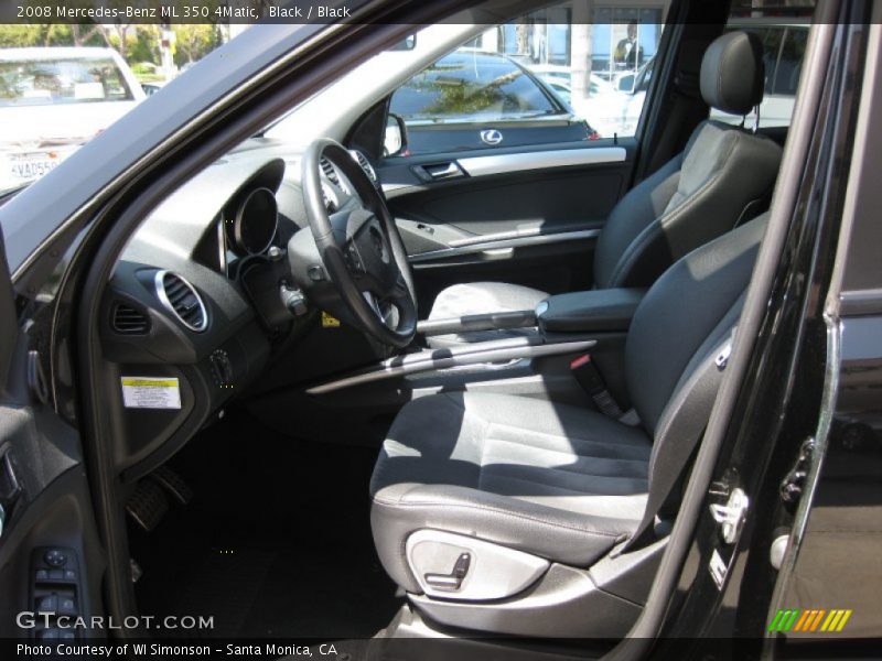 Black / Black 2008 Mercedes-Benz ML 350 4Matic