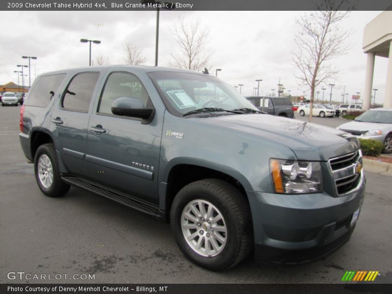 Blue Granite Metallic / Ebony 2009 Chevrolet Tahoe Hybrid 4x4