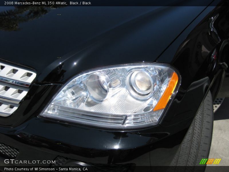 Black / Black 2008 Mercedes-Benz ML 350 4Matic