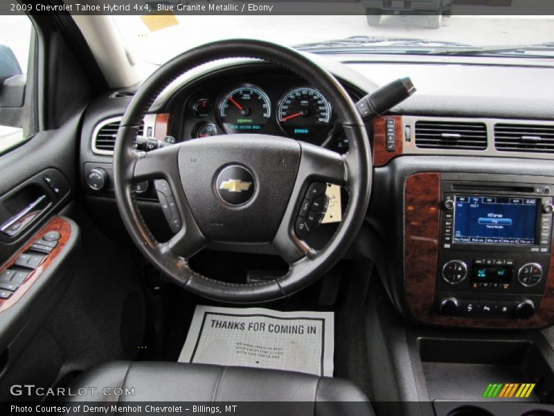 Blue Granite Metallic / Ebony 2009 Chevrolet Tahoe Hybrid 4x4