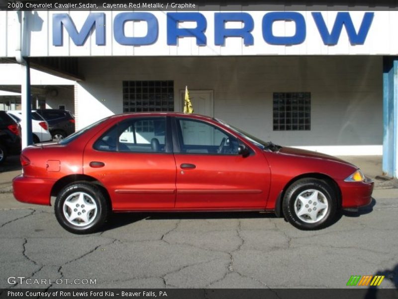 Cayenne Red Metallic / Graphite 2000 Chevrolet Cavalier Sedan