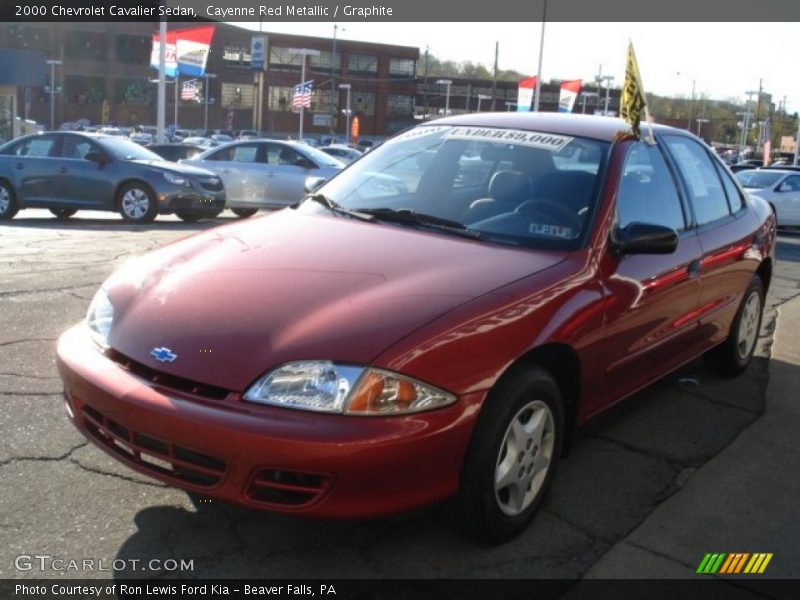 Cayenne Red Metallic / Graphite 2000 Chevrolet Cavalier Sedan