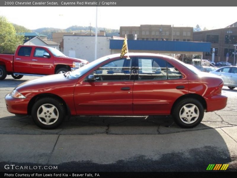 Cayenne Red Metallic / Graphite 2000 Chevrolet Cavalier Sedan