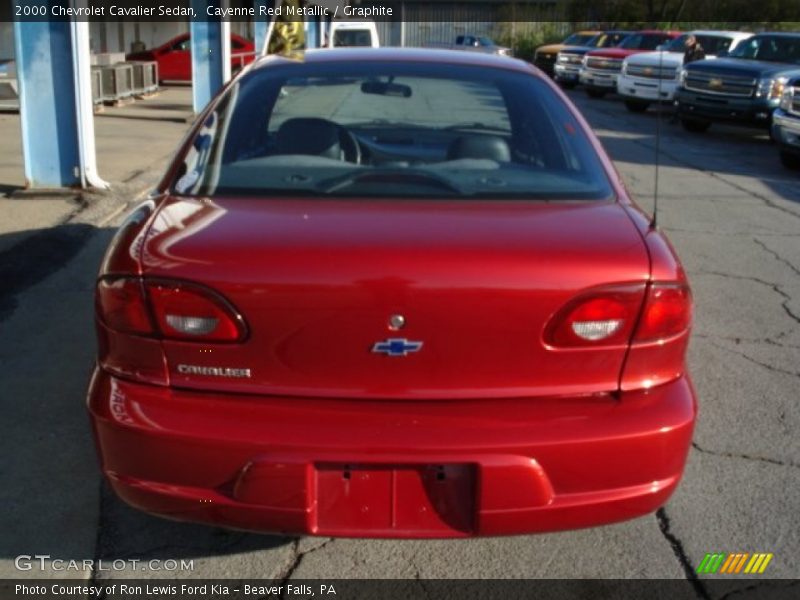 Cayenne Red Metallic / Graphite 2000 Chevrolet Cavalier Sedan