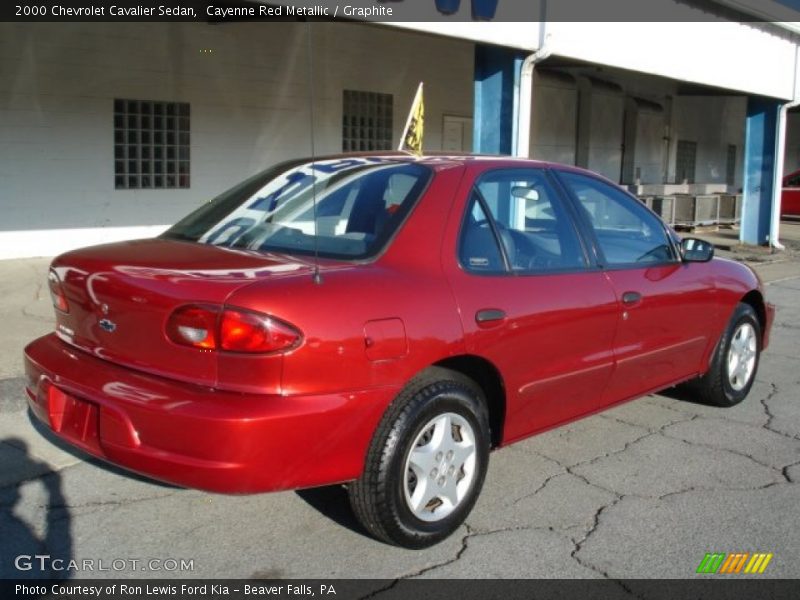 Cayenne Red Metallic / Graphite 2000 Chevrolet Cavalier Sedan