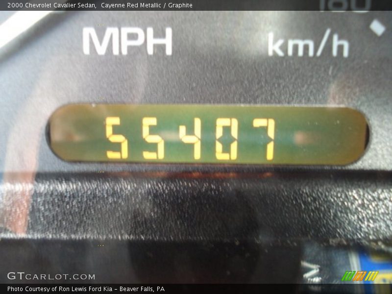 Cayenne Red Metallic / Graphite 2000 Chevrolet Cavalier Sedan