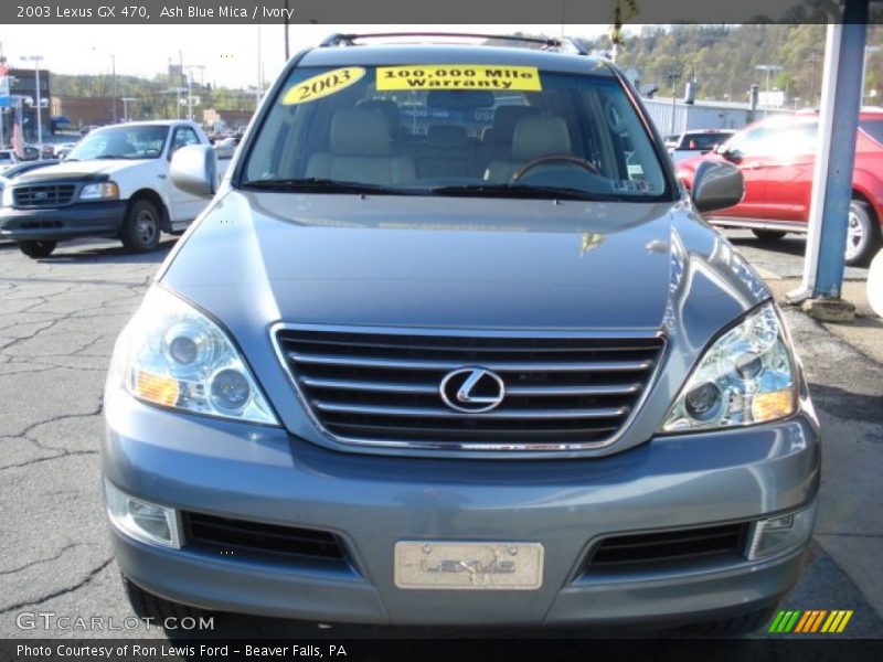 Ash Blue Mica / Ivory 2003 Lexus GX 470