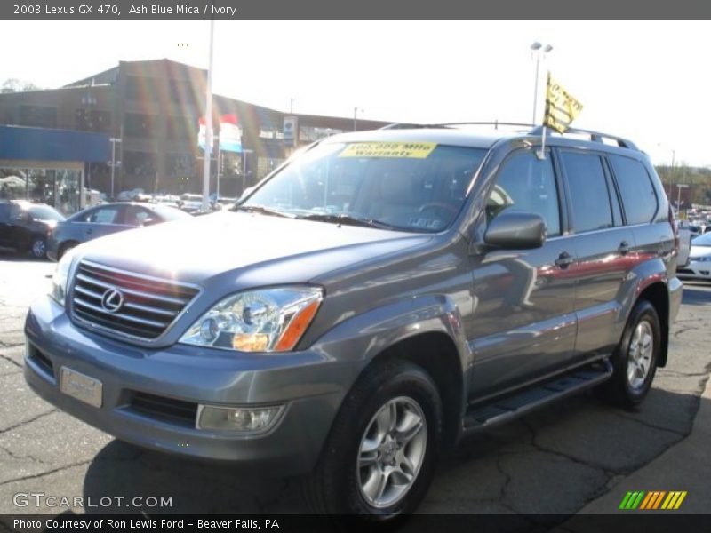 Ash Blue Mica / Ivory 2003 Lexus GX 470