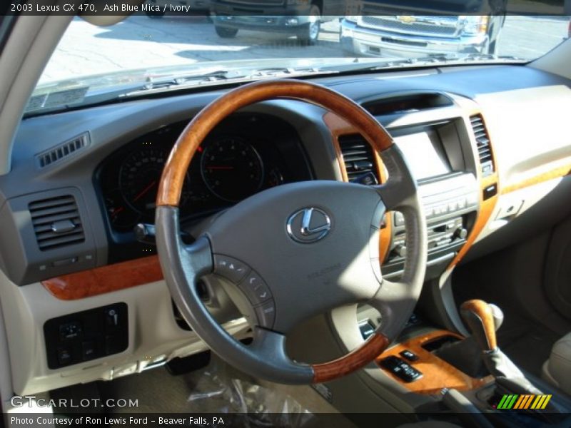 Ash Blue Mica / Ivory 2003 Lexus GX 470
