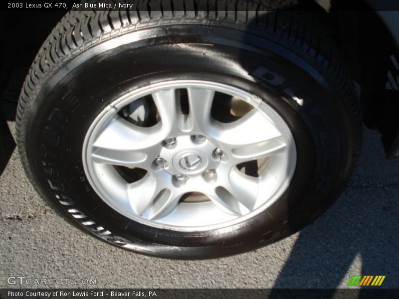 Ash Blue Mica / Ivory 2003 Lexus GX 470