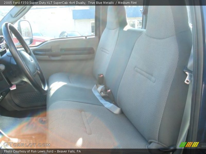 True Blue Metallic / Medium Flint 2005 Ford F350 Super Duty XLT SuperCab 4x4 Dually