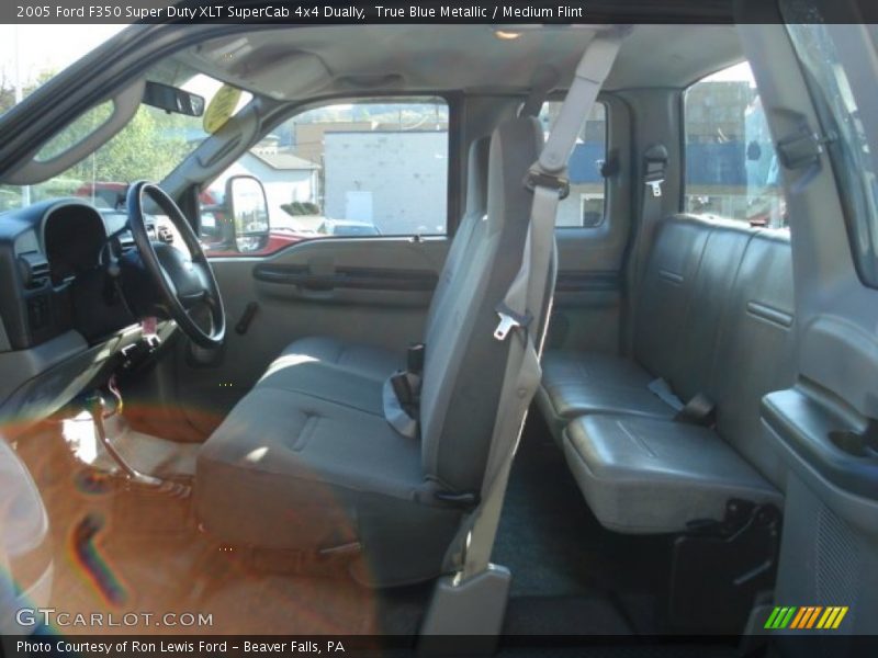 True Blue Metallic / Medium Flint 2005 Ford F350 Super Duty XLT SuperCab 4x4 Dually